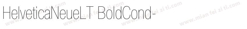 HelveticaNeueLT BoldCond字体转换